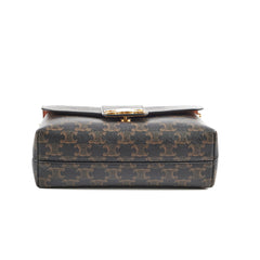 Celine Medium Victoire Bag in Triomphe Canvas Tan