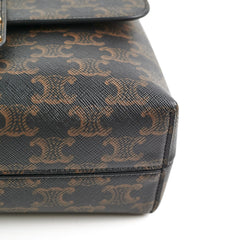 Celine Medium Victoire Bag in Triomphe Canvas Tan