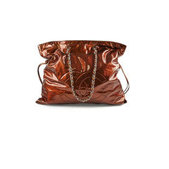 Deal of The Week  - Chanel Large Metallic Patent Tote Bronze 12 Series