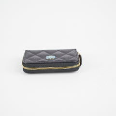 Chanel Zip Cardholder Black Caviar