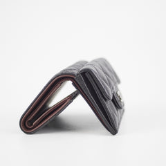 Chanel Compact Wallet Caviar Black