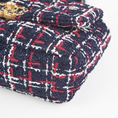 Chanel 19 Small Tweed Navy Bag