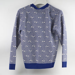 Gucci Sweater Blue/White Girls Size Size 8