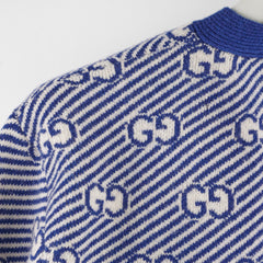 Gucci Sweater Blue/White Girls Size Size 8