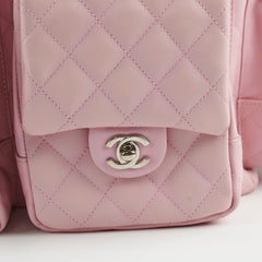 Chanel Vintage Lambskin Reporter Bag Pink
