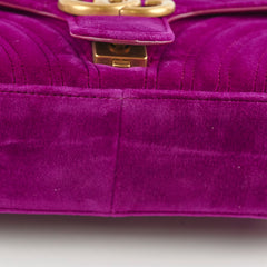 Gucci Small Velvet Violet GG Marmont