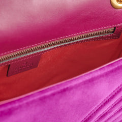 Gucci Small Velvet Violet GG Marmont