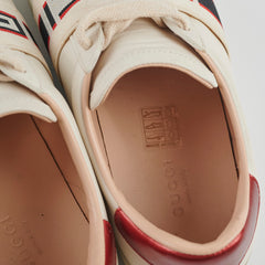 Gucci Women's Leather Ace Sneakers White/Red Size 35.5