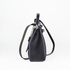 Hermes Herbag 31 Black Square G Stamp