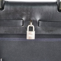 Hermes Herbag 31 Black Square G Stamp