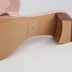 Hermes Oasis Rose Pale Sandals Size 34