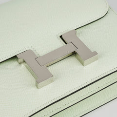 Hermes Epsom Constance Mini Vert Fizz U stamp 2022