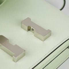 Hermes Epsom Constance Mini Vert Fizz U stamp 2022