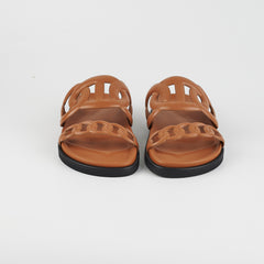 Hermes Extra Gold Sandals Size 34