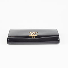 Louis Vuitton Louise Black Patent Clutch
