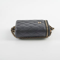 Chanel 23C Small Vanity Case Caviar Black Crossbody Bag