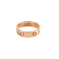 Cartier Love Ring Pink Gold Size 60