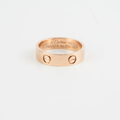 Cartier Love Ring Pink Gold Size 60