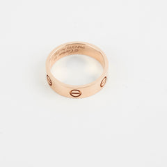 Cartier Love Ring Pink Gold Size 60