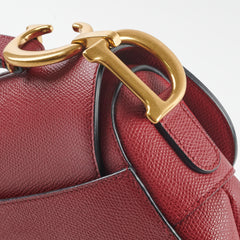 Christian Dior Saddle Bag Burgundy