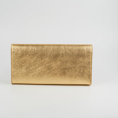 Saint Laurent Kate Tassel Gold Clutch