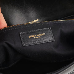 Saint Laurent Medium Lambskin Patchwork Chain Bag