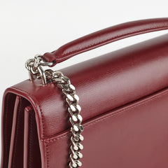 Saint Laurent Sunset Medium Burgundy