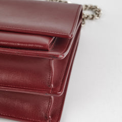 Saint Laurent Sunset Medium Burgundy