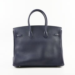 Hermes Birkin 35 Navy Blue T Stamp (2015)
