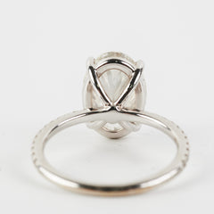 4.05 Labgrown Oval Diamond Ring