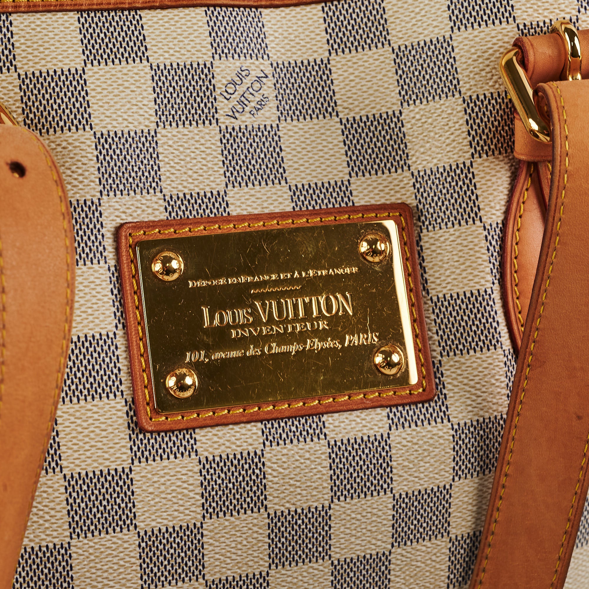 Louis Vuitton Hampstead MM Damier Azur Tote Bag - THE PURSE AFFAIR