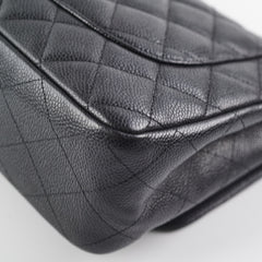 Chanel Jumbo Classic Single Flap Black Caviar Bag