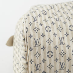 Louis Vuitton Speedy 30 White Denim Monogram Bag