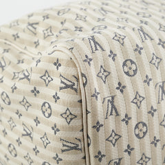 Louis Vuitton Speedy 30 White Denim Monogram Bag