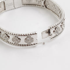 Van Cleef & Arpels Perlée Clover Bracelet 18k Diamonds size Small