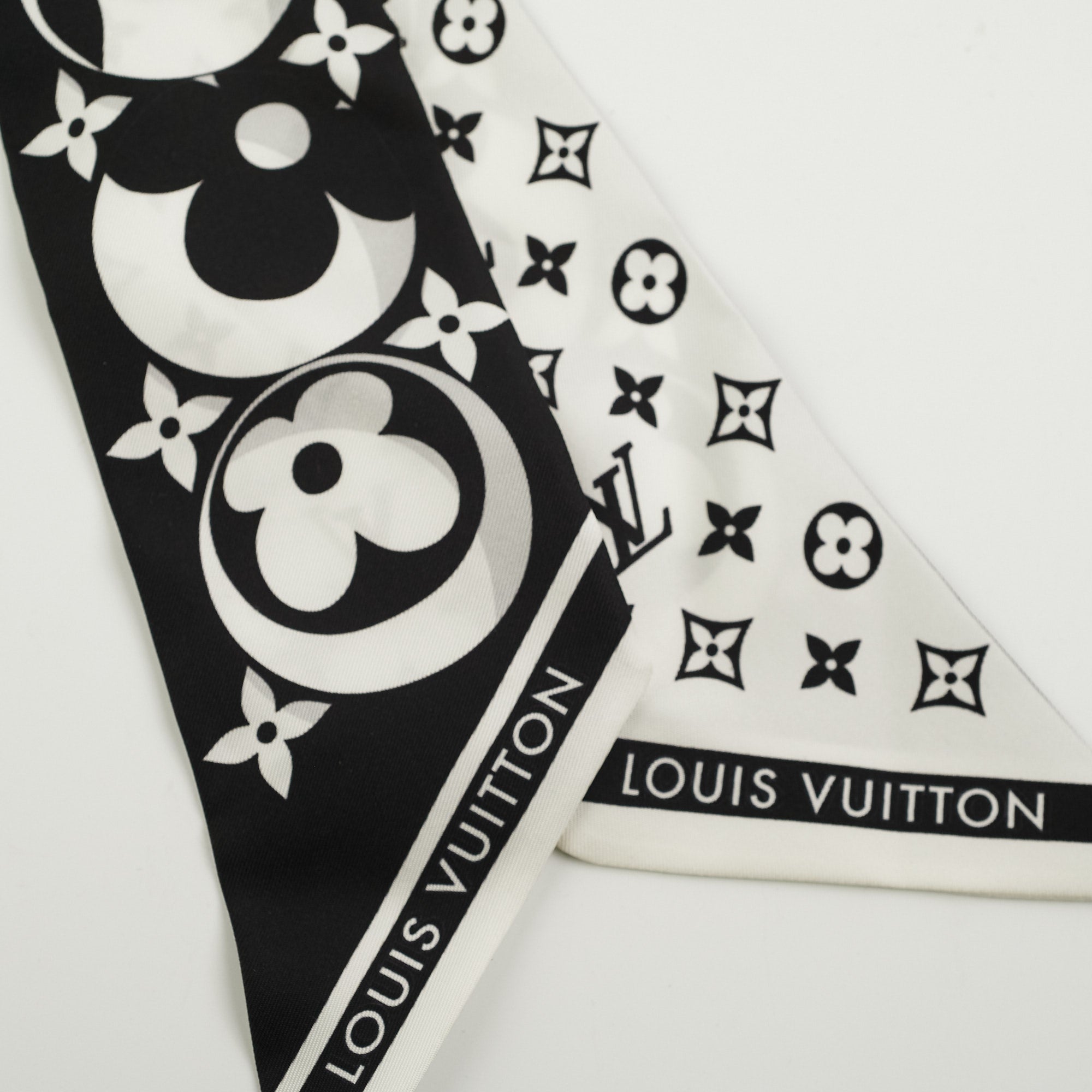 Louis Vuitton Black And White Monogram Headband - THE PURSE AFFAIR