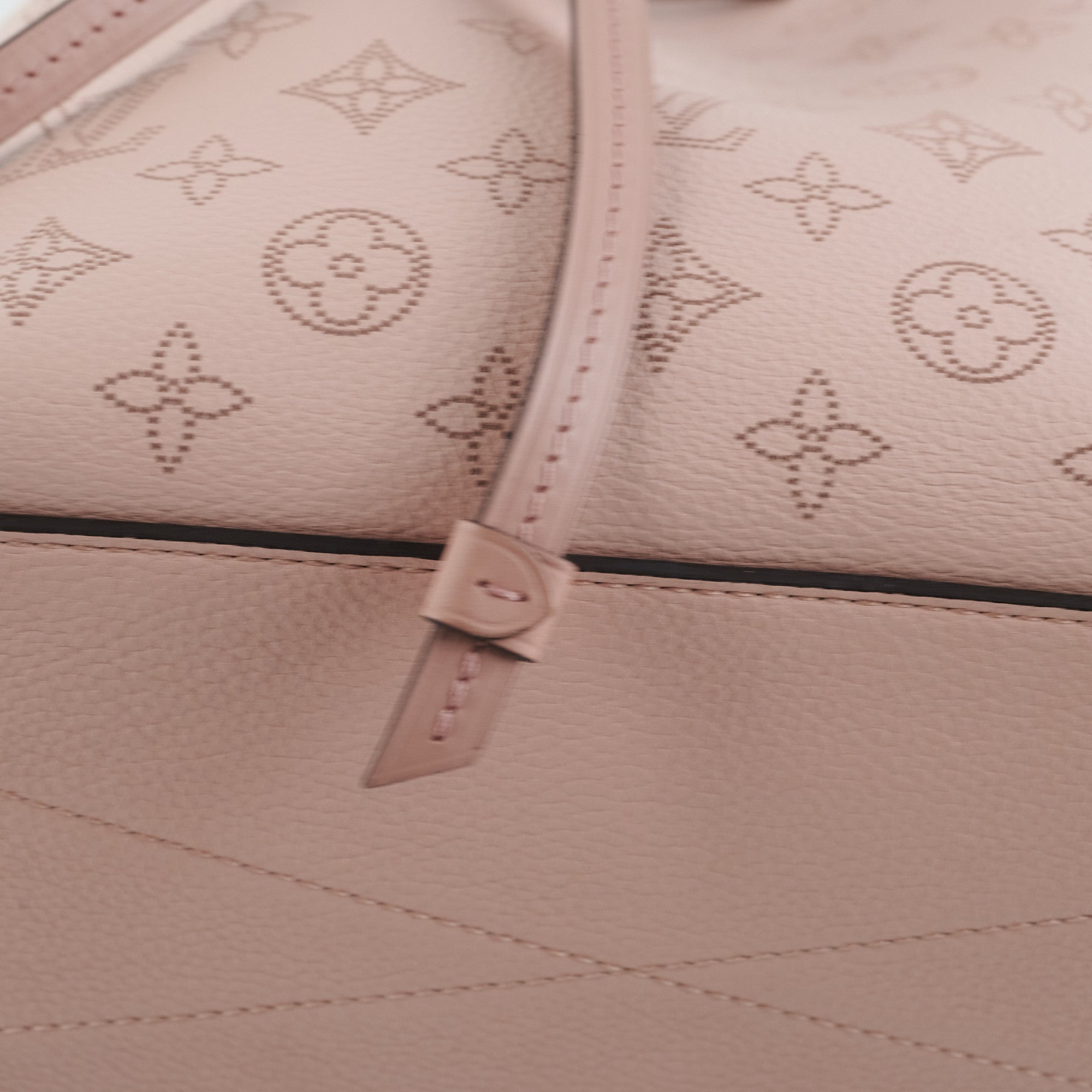 Louis Vuitton Opal Monogram Mahina Leather Girolata Bucket Bag Louis Vuitton