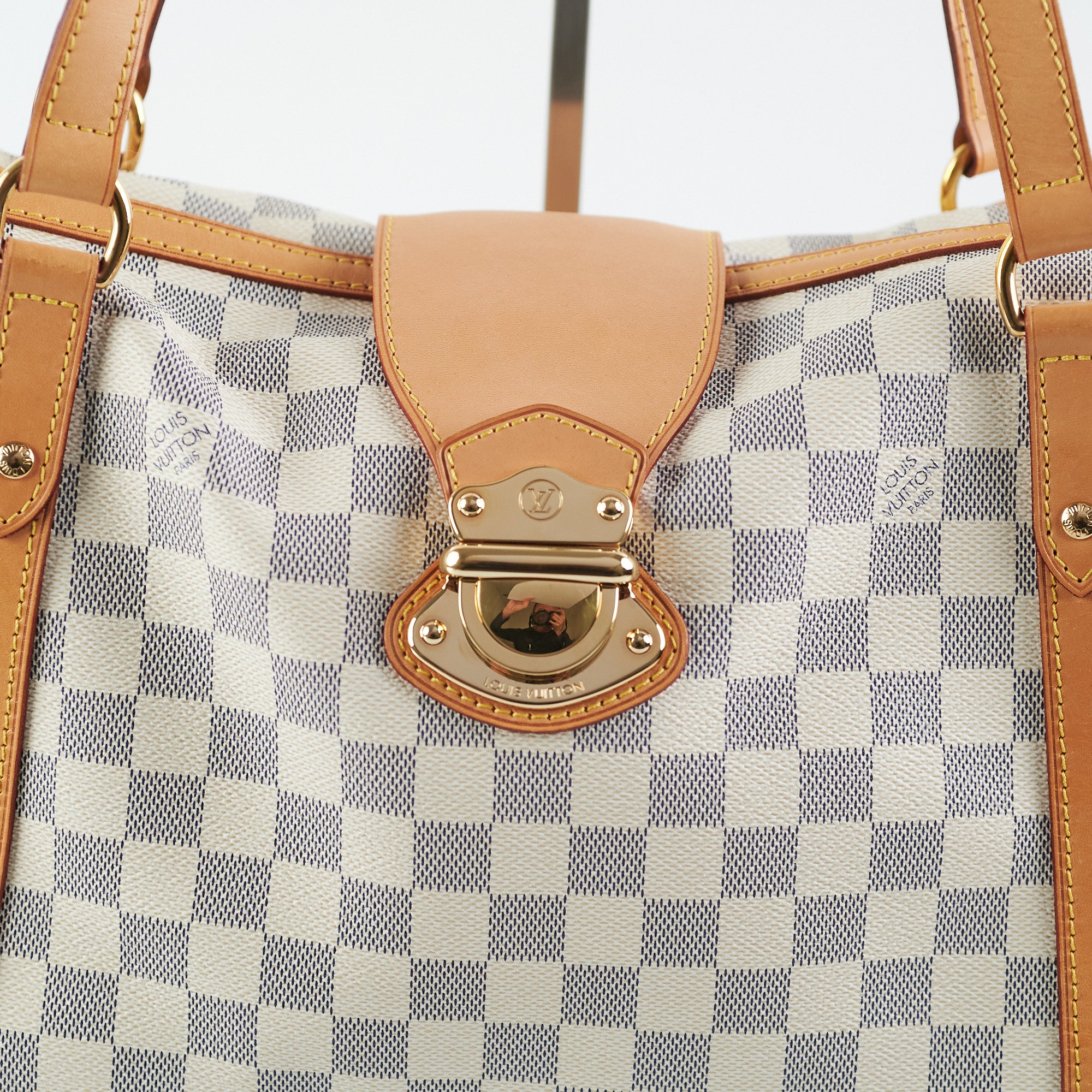 Louis Vuitton Damier Azur GM Stresa Shoulder Handbag LV-B0504P-0002