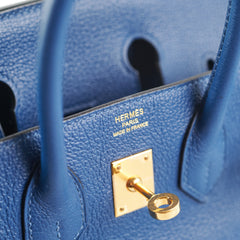 Hermes Birkin 25 Blue Saphir Novillo Y Stamp 2020
