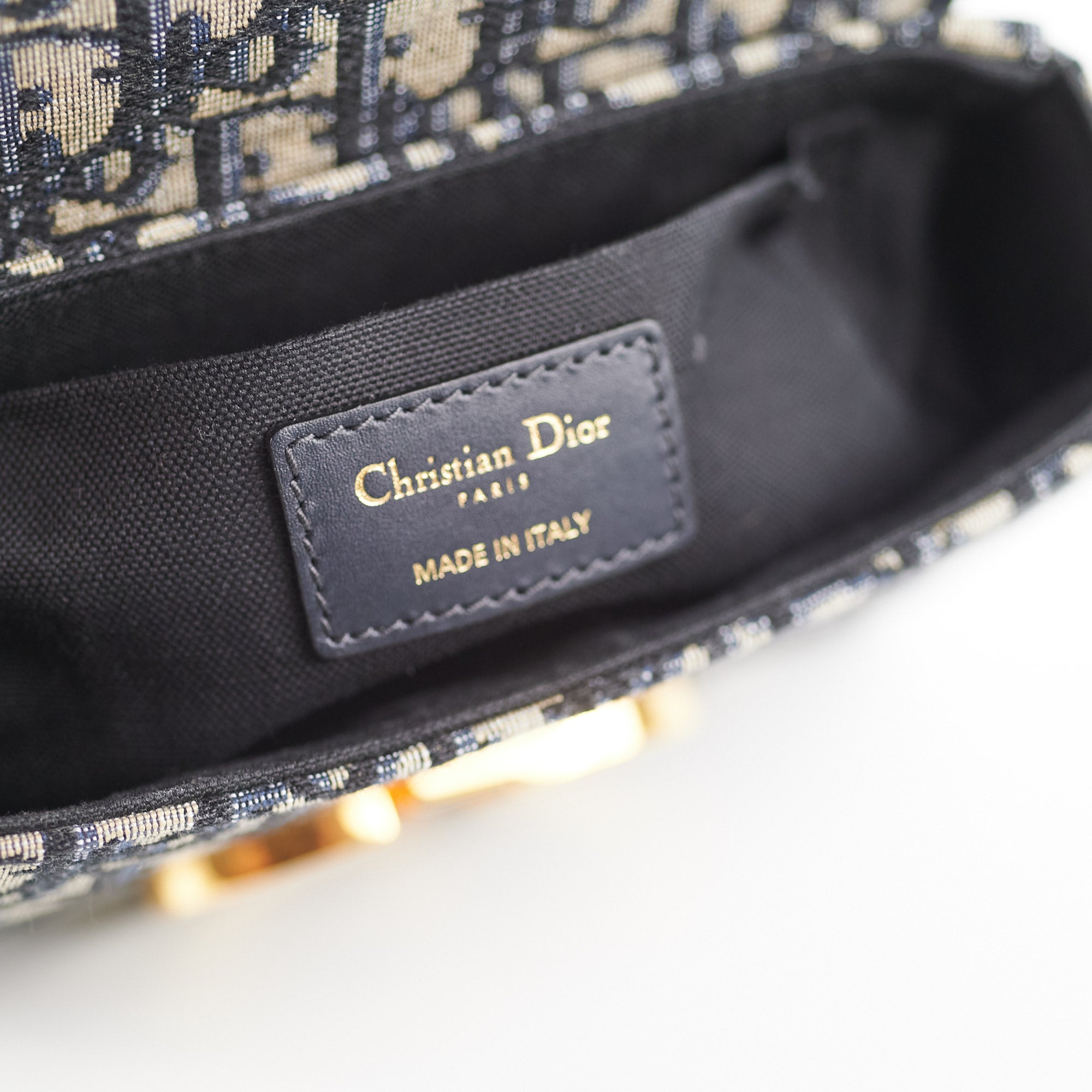 Dior 30 Montaigne Bag Oblique Navy - THE PURSE AFFAIR