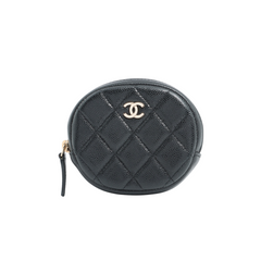 Chanel Caviar Coin Case Black