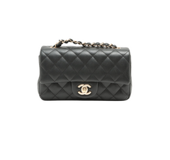 Chanel Mini Rectangular Black Caviar Crossbody Bag