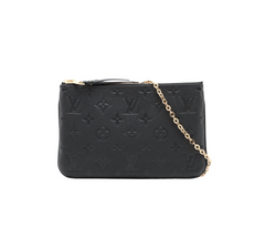 Louis Vuitton Double Zip Monogram Empreinte Pochette Bag