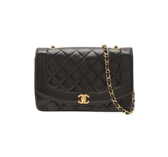 ITEM 15 - Chanel Medium Vintage Diana Lambskin Black - Series 2