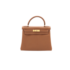 Hermes Kelly 28 Box Calf Gold - V Stamp