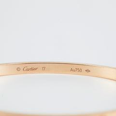 Cartier Love Bracelet Rose Gold 17