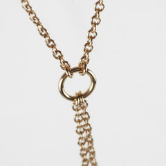 Christian Dior CD Gold Rhinestone Pearl Drop Necklace Costume Jewellery