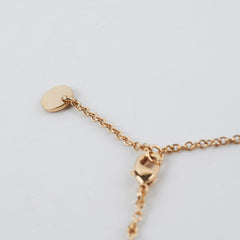 Christian Dior CD Gold Rhinestone Pearl Drop Necklace Costume Jewellery