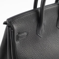 Hermes Birkin 25 Togo Noir D Stamp 2019
