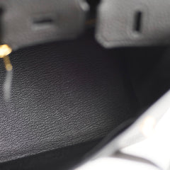 Hermes Birkin 25 Togo Noir D Stamp 2019